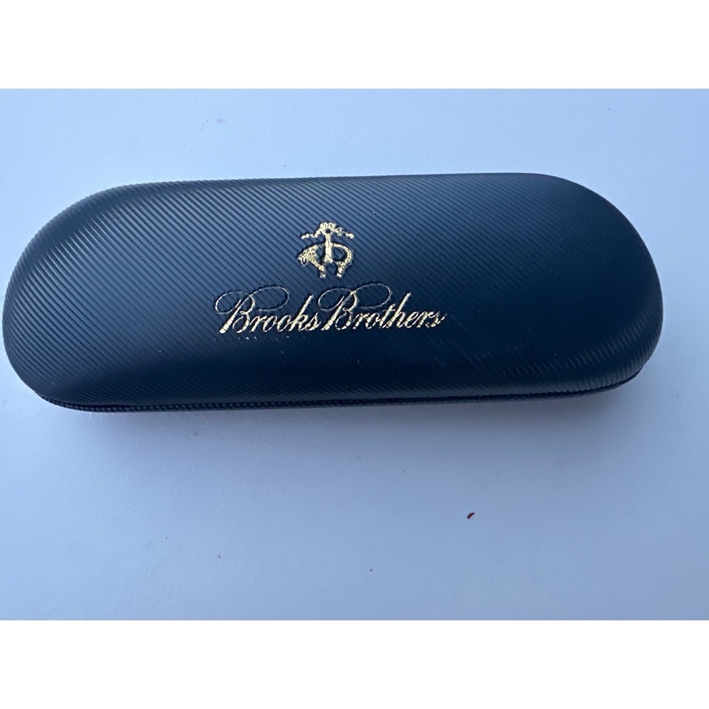 Brooks Brothers Vintage Oval Clip On Sunglasses with Hard Case and Cloth